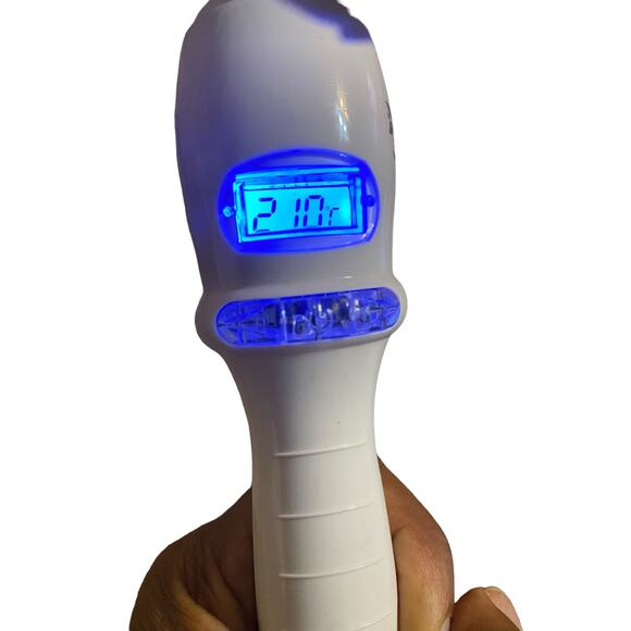 Alure Triple Barrel Ceramic Crimping Waving Wand Digital Curling Iron White - Picture 14 of 16